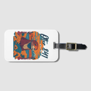 Etiqueta De Bagagem Surfing Otter 841 Otter My Way California Sea Otte