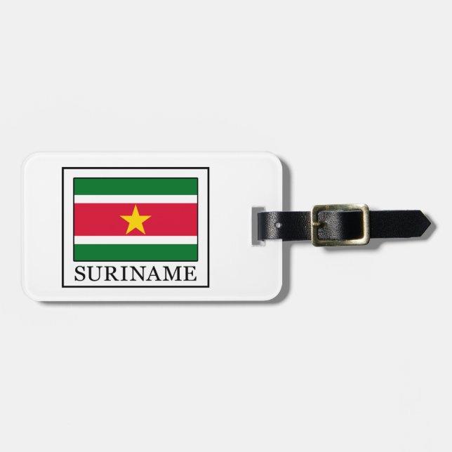 Etiqueta De Bagagem Suriname (Frente Horizontal)