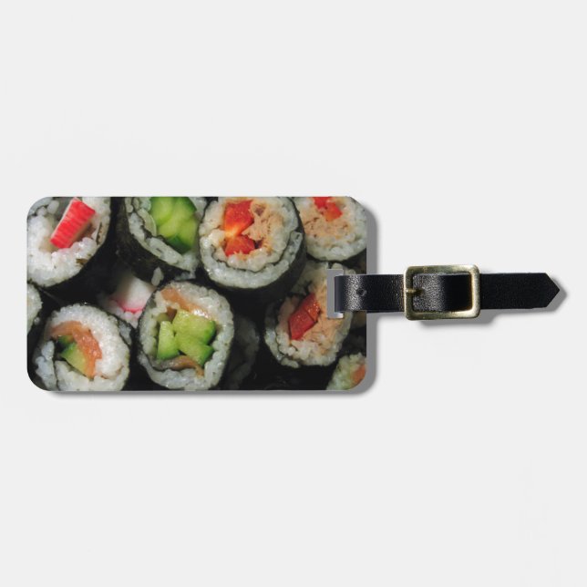 Etiqueta De Bagagem Sushi (Frente Horizontal)