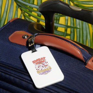 Etiqueta De Bagagem Sweat de Unicórnio Agora Brilho Posterior Impressã