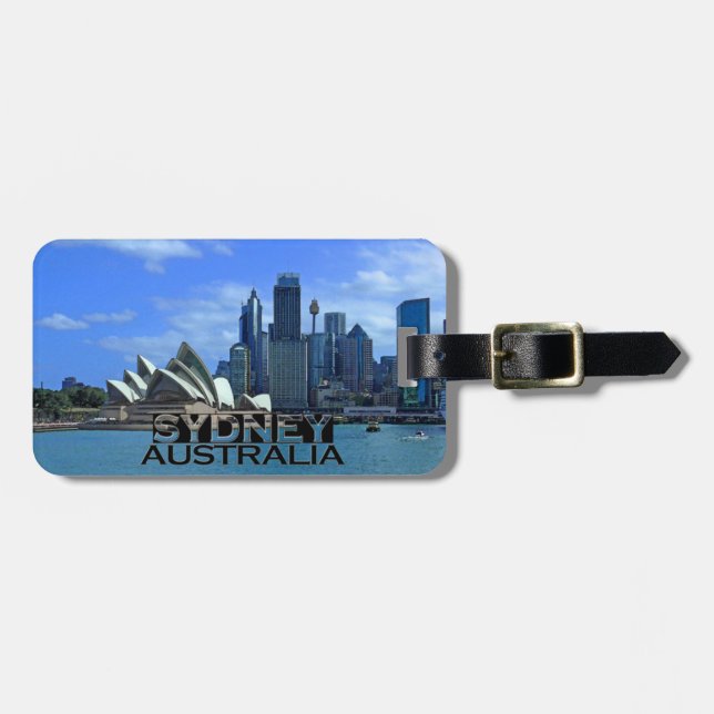 Etiqueta De Bagagem Sydney (Frente Horizontal)