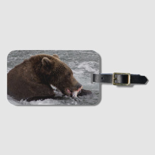 Etiqueta De Bagagem Tag 2 da bagagem de Cubadult Fisherbear do urso
