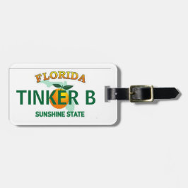Etiqueta De Bagagem Tag 2-Sided da bagagem da matrícula de Florida