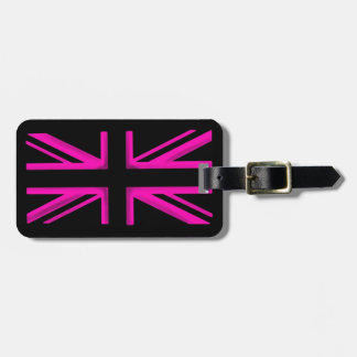 Etiqueta De Bagagem Tag à moda da bagagem da bandeira preta