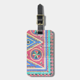 Etiqueta De Bagagem Tag árabe tribal do saco do viagem da porta de