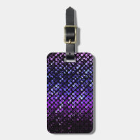 Tag Bling de cristal roxo Strass da bagagem
