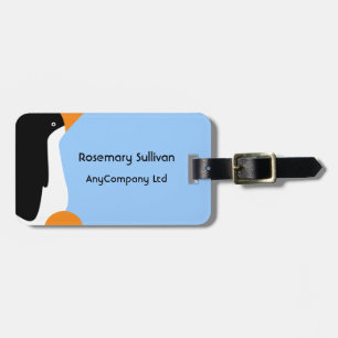 Etiqueta De Bagagem Tag bonito da bagagem do pinguim de imperador