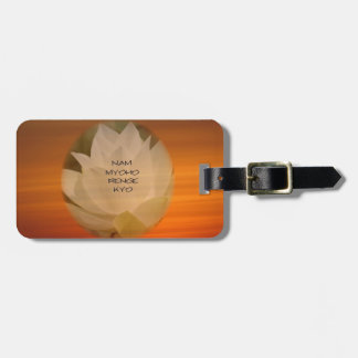 Etiqueta De Bagagem Tag budistas da bagagem do SGI - flor de Lotus e