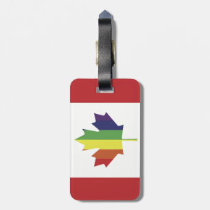 Etiqueta De Bagagem Tag canadense da bagagem da bandeira do orgulho