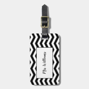 Etiqueta De Bagagem Tag Chevron Sra. Bagagem