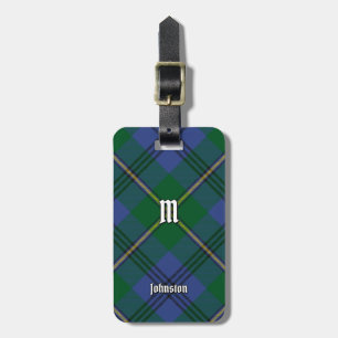 Etiqueta De Bagagem Tag Clan Johnston Tartan