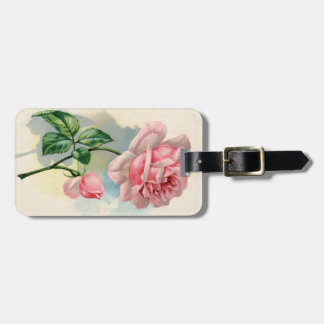 Etiqueta De Bagagem Tag cor-de-rosa da bagagem do vintage