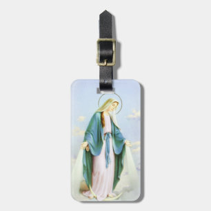 Etiqueta De Bagagem Tag crescente da bagagem da lua da Virgem Maria
