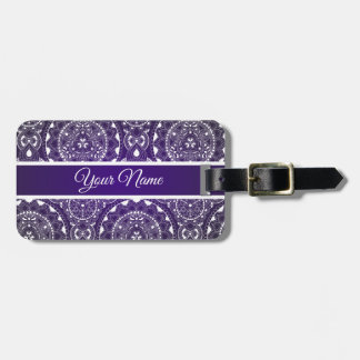 Etiqueta De Bagagem Tag customizável da bagagem da mandala
