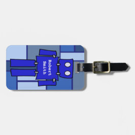 Etiqueta De Bagagem Tag customizável da escola do robô