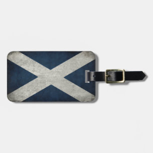 Etiqueta De Bagagem Tag da bagagem com a bandeira de Scotland