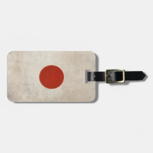Etiqueta De Bagagem Tag da bagagem com a bandeira suja do vintage de