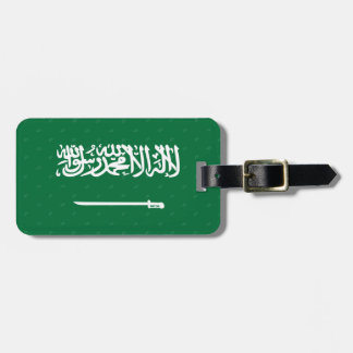Etiqueta De Bagagem Tag da bagagem da bandeira de Arábia Saudita