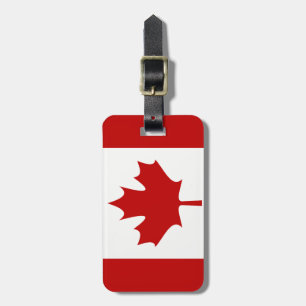 Etiqueta De Bagagem Tag da bagagem da bandeira de Canadá (adicione sua