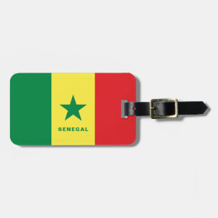 Etiqueta De Bagagem Tag da bagagem da bandeira de Senegal