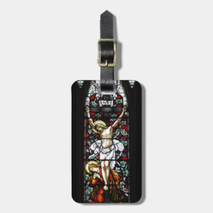 Etiqueta De Bagagem Tag da bagagem da crucificação (vitral)