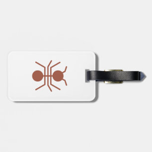 Etiqueta De Bagagem Tag da bagagem da formiga com correia de couro