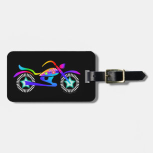 Etiqueta De Bagagem TAG da BAGAGEM da MOTOCICLETA horizontal por