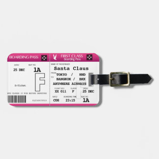 Etiqueta De Bagagem Tag da bagagem da passagem de embarque da primeira