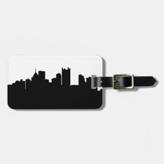 Etiqueta De Bagagem Tag da bagagem da skyline de Pittsburgh