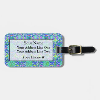 Etiqueta De Bagagem Tag da bagagem da tartaruga de mar verde