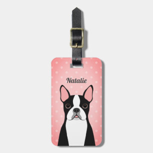 Etiqueta De Bagagem Tag da bagagem de Boston Terrier