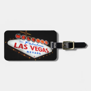 Etiqueta De Bagagem Tag da bagagem de Las Vegas (preto)
