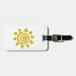 Etiqueta De Bagagem Tag da bagagem de Sun do verão