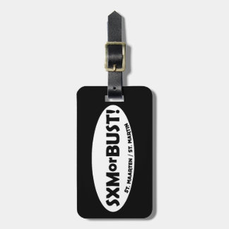 Etiqueta De Bagagem TAG da BAGAGEM de SXMorBUST - PRETO