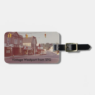 Etiqueta De Bagagem Tag da bagagem de Westport do vintage - teatro de
