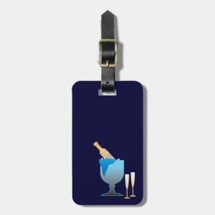 Etiqueta De Bagagem Tag da bagagem do balde de Champagne