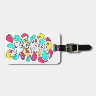 Etiqueta De Bagagem Tag da bagagem do bon voyage