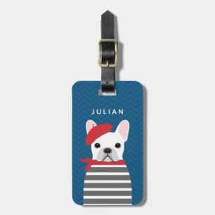 Etiqueta De Bagagem Tag da bagagem do buldogue francês