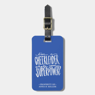 Etiqueta De Bagagem Tag da bagagem do cheerleader - personalizado