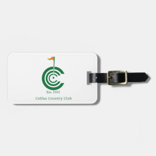 Etiqueta De Bagagem Tag da bagagem do clube de Colfax