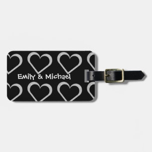 Etiqueta De Bagagem Tag da bagagem do coração do quadro do Newlywed