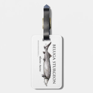 Etiqueta De Bagagem Tag da bagagem do esturjão da beluga