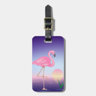 Etiqueta De Bagagem Tag da bagagem do flamingo
