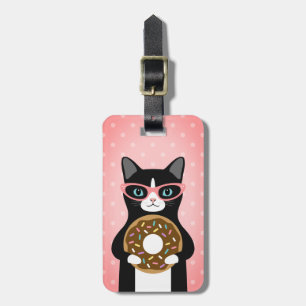 Etiqueta De Bagagem Tag da bagagem do gato de gato malhado