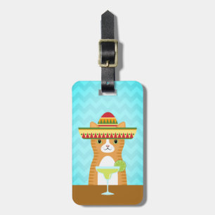 Etiqueta De Bagagem Tag da bagagem do gato de gato malhado