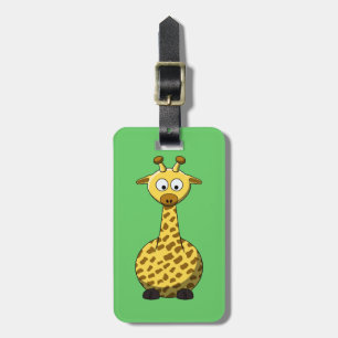 Etiqueta De Bagagem Tag da bagagem do girafa dos desenhos animados