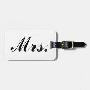 Etiqueta De Bagagem Tag da bagagem do Newlywed (Sra.)