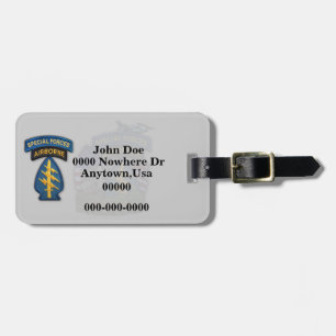 Etiqueta De Bagagem Tag da bagagem do remendo das boinas verdes de
