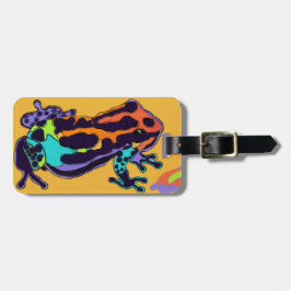 Etiqueta De Bagagem Tag da bagagem do sapo do dardo