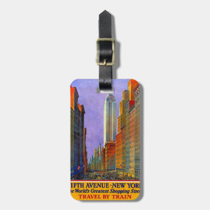 Etiqueta De Bagagem Tag da bagagem do viagem da avenida do vintage NYC
